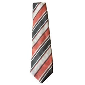 Vintage Grants Menswear Tie Orange and Brown